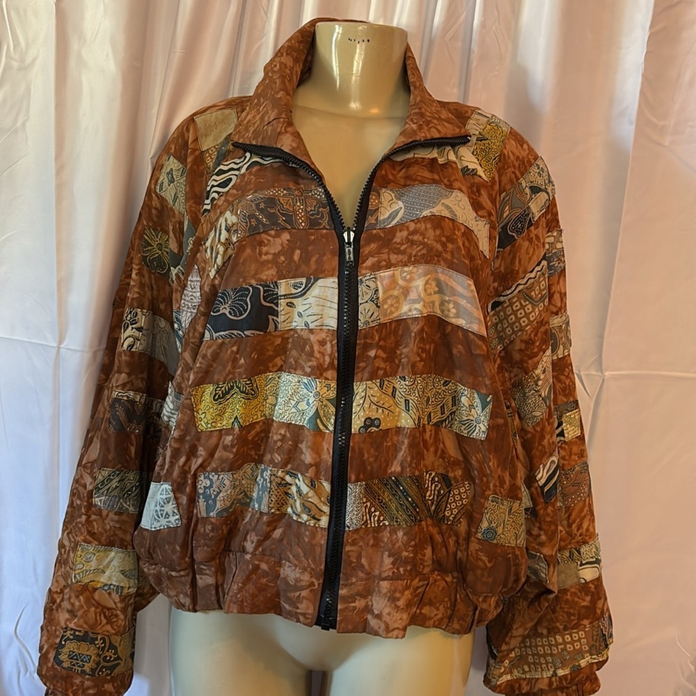 🤎🧡VINTAGE Nativewear designs  Jacket  bomber , Reversible two-view jacket, (M)🤎🧡